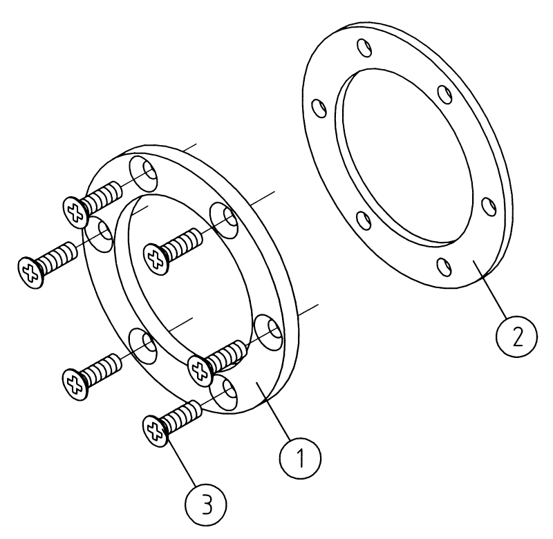 Схема Комплект фланца и уплотнения для напорного элемента устройства гидромассажа Standard Art. 8669550
